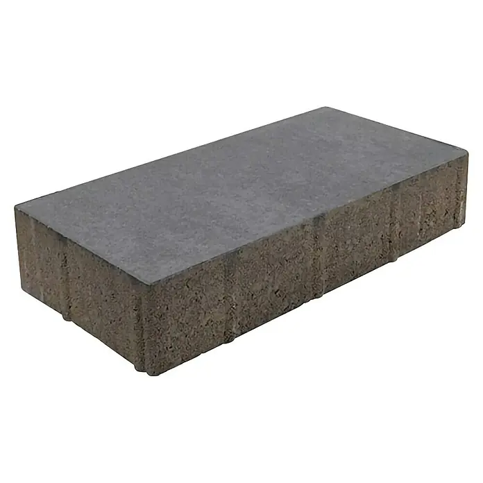 EHL Pflasterstein Cortona Flair - 40 x 20 x 8 cm, Anthrazit, Beton - Grauer rechteckiger Betonpflasterstein.