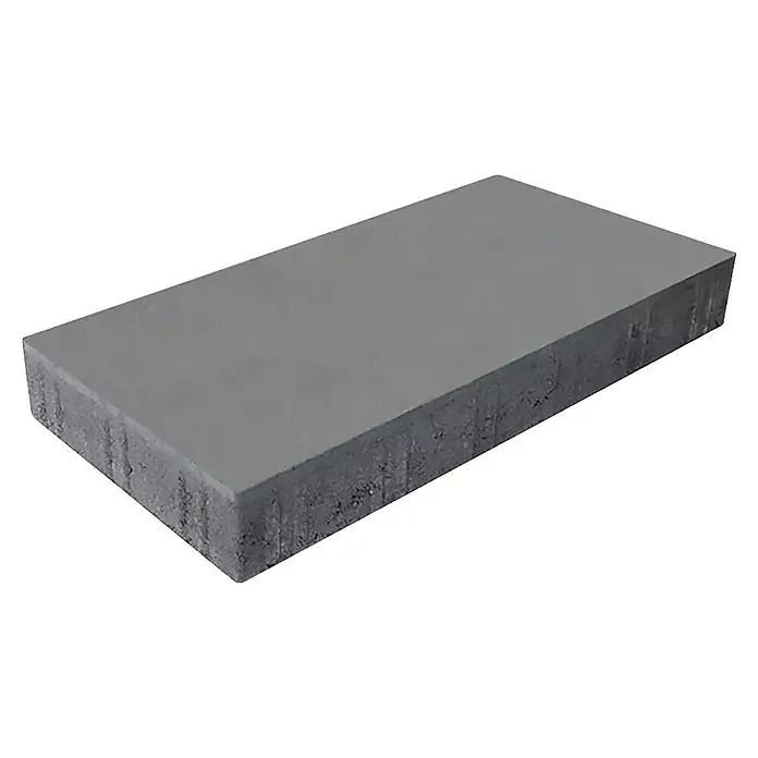 EHL Pflasterstein Cortona Flair - 60 x 30 x 8 cm, Anthrazit, Beton - Grauer rechteckiger Betonpflasterstein mit strukturierter Seitenfläche.