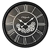 Globo Wanduhr Eleonora (Schwarz/Silber, Durchmesser: 76 cm) | BAUHAUS