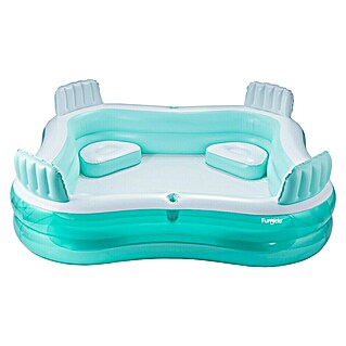 Funsicle Quick-Up-Pool Family Lounge (L x B x H: 223 x 223 x 66 cm, Grün, 681 l)