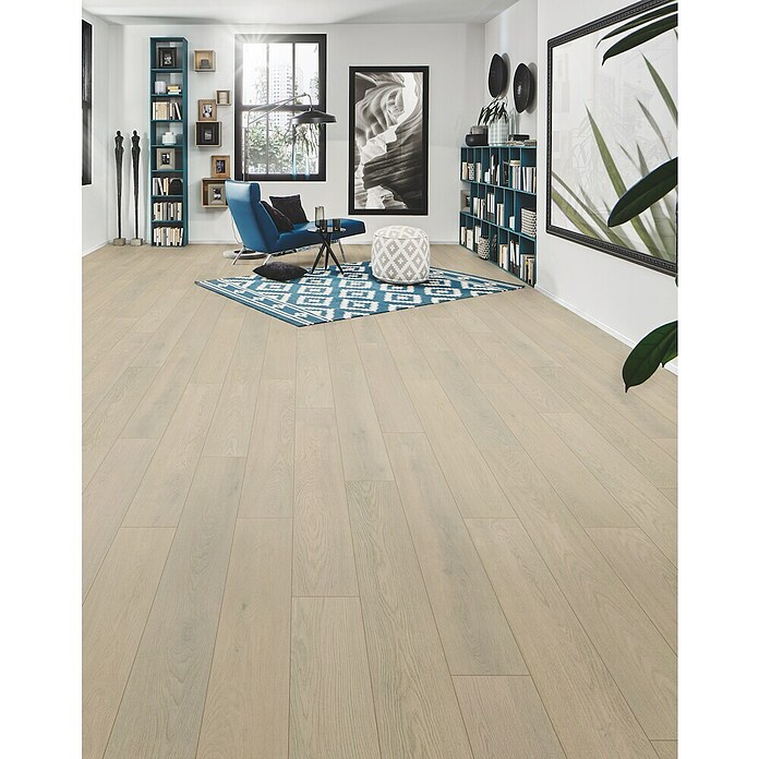 LOGOCLIC Aquaprotect Laminat  (Hrast Mistery, Rustikalen videz, 1.288 x 195 x 8 mm) | 5127 - Logoclic Aqua Protect | GCDA - Laminatboden | GCD - Wand Boden Decke Leisten | GC - Wand Boden Decke Leisten | G - Holz/Bauelem | BAUHAUS