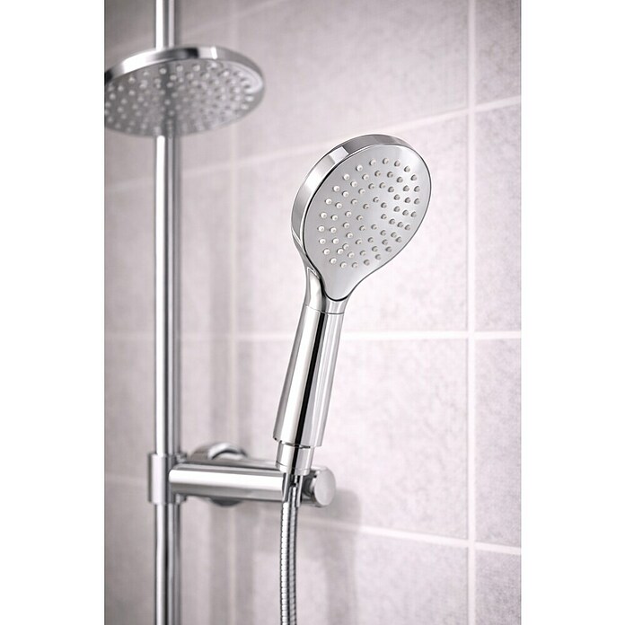 Roca Mitos Sistema de ducha (Con grifo termostático, Número de tipos de chorro: 1 ud., Cromo) | BAUHAUS