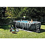 Intex Frame-Pool-Set Ultra Quadra XTR (L x B x H: 549 x 274 x 132 cm, Fassungsvermögen: 17,2 m³, Dunkelgrau)