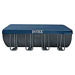 Intex Frame-Pool Ultra Quadra XTR (L x B x H: 549 x 274 x 132 cm, Dunkelgrau, 17 200 l)