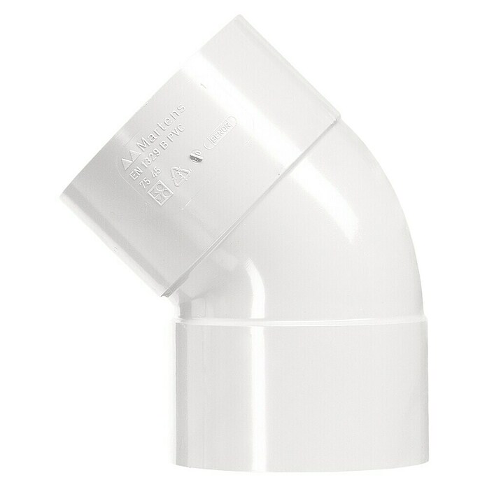 Martens Pvc-bocht (Pvc, 32 mm, 45 °, Wit) | BAUHAUS