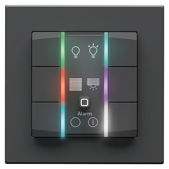 Homematic IP Funk-Wandtaster 6-fach, 230 V HmIP-WRC6-230-A (Anthrazit) | BAUHAUS