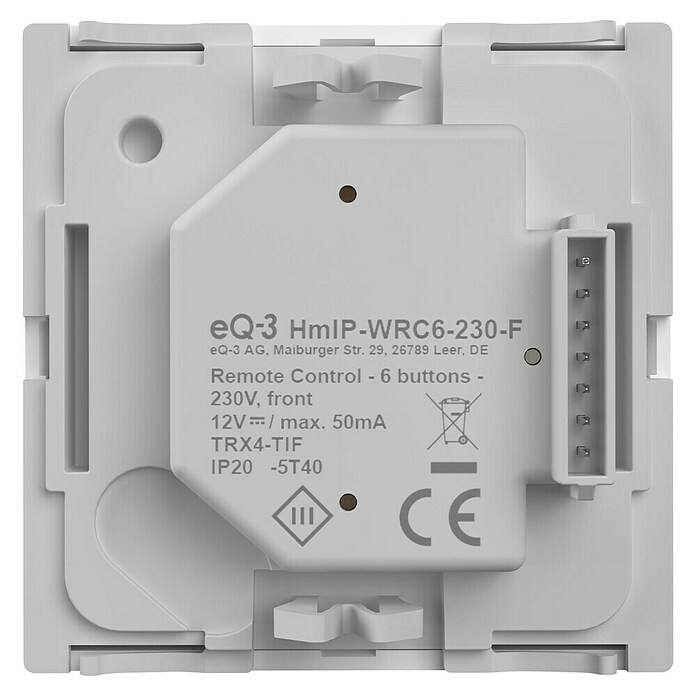 Homematic IP Funk-Wandtaster 6-fach, 230 V HmIP-WRC6-230 (Weiß) | BAUHAUS