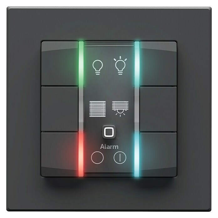 Homematic IP Funk-Wandtaster 6-fach, 230 V HmIP-WRC6-230-A (Anthrazit) | BAUHAUS