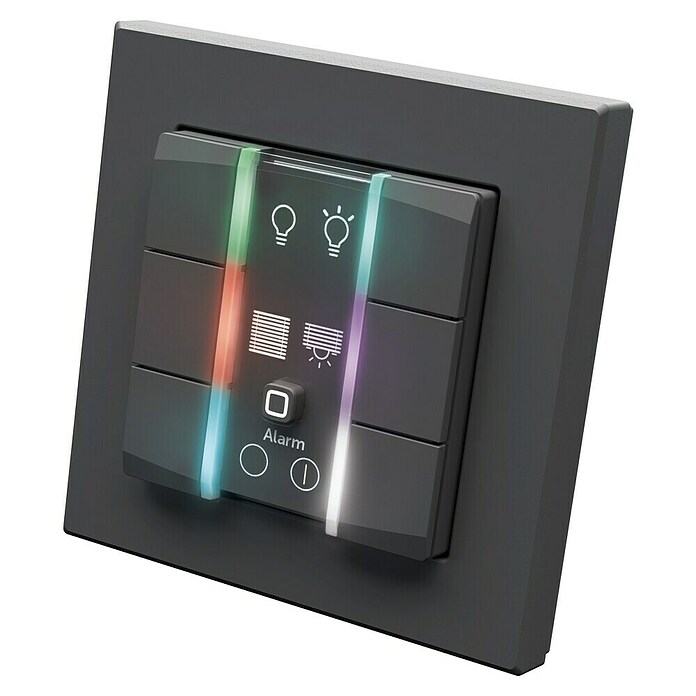 Homematic IP Funk-Wandtaster 6-fach, 230 V HmIP-WRC6-230-A (Anthrazit) | BAUHAUS