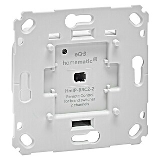 Homematic IP Funk-Wandtaster HmIP-BRC2-2 (2-fach, Unterputzmontage, 230 V, 37 x 71 x 71 mm)