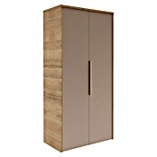 Camargue Silk Midischrank (B x T x H: 60,4 x 32,5 x 121,6 cm, Berg Eiche Holzoptik/Goldbronze) | BAUHAUS