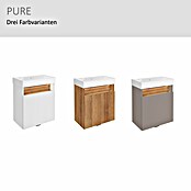 Camargue Pure Badmöbel-Set (Gesamtbreite Badmöbel: 55 cm, Berg Eiche, Matt) | BAUHAUS