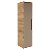 Camargue Silk Midischrank (B x T x H: 30,4 x 32,5 x 121,6 cm, Berg Eiche Holzoptik/Goldbronze, DIN Anschlag: Links) | BAUHAUS