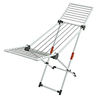 Juwel Flügel-Wäscheständer SuperDry Mini (Länge Wäscheleine: 12 m, L x B x H: 104,7 x 41,9 x 7,9 cm, Obsidian Grey)