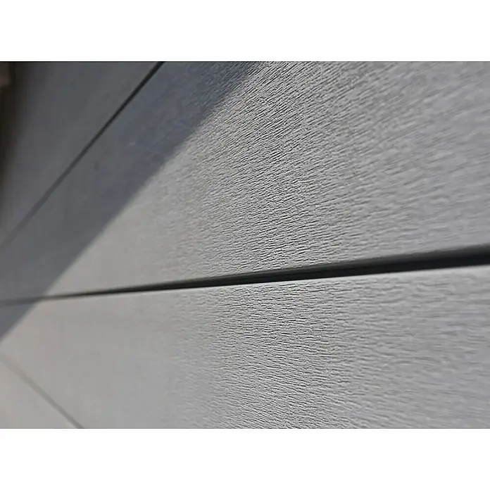 Fjordholz Gartenhaus Nexo White 11,28 m² - Außenmaß inkl. Dachüberstand (B x T): 428,5 x 328,5 cm, Aluminium, Grau / Weiß