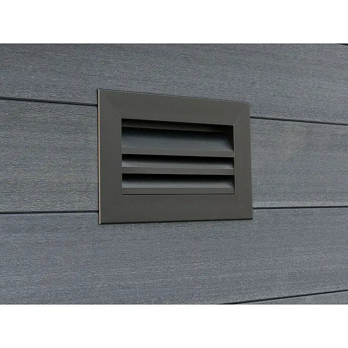 Fjordholz Gartenhaus Style DeLuxe 11,28 m² - Außenmaß inkl. Dachüberstand (B x T): 428,5 x 328,5 cm, Aluminium, Anthrazit/grau