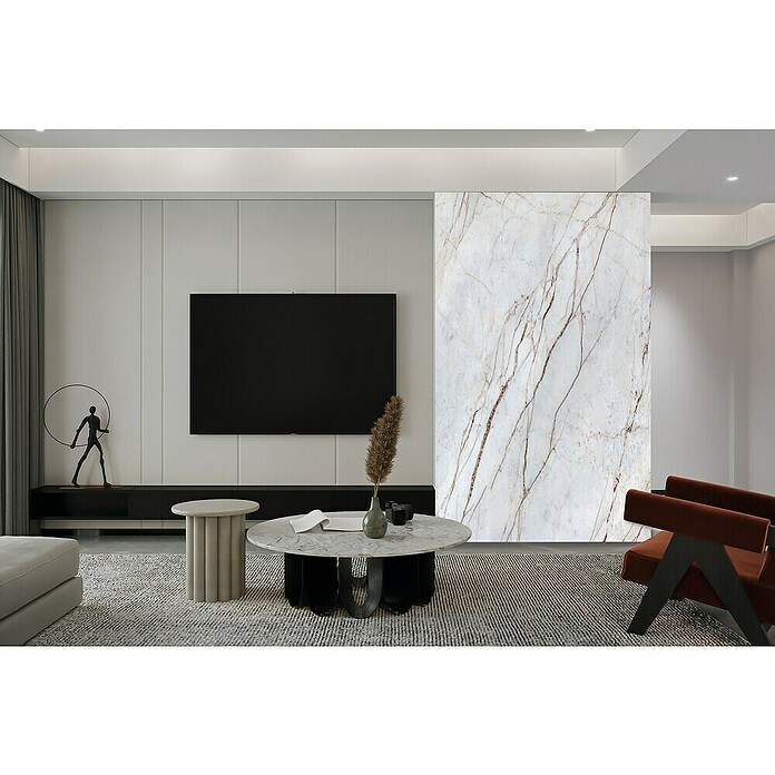 Panel acústico Marble Acoustic 2 (Blanco, L x An x Es: 240 x 56 x 0,8 cm) | BAUHAUS