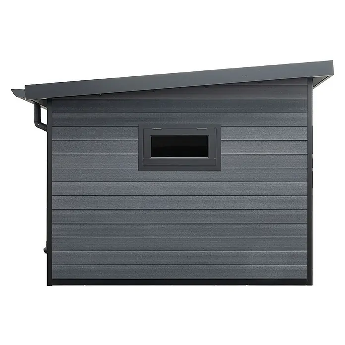 Fjordholz Gartenhaus Style DeLuxe - Außenmaß inkl. Dachüberstand (B x T): 571 x 327 cm, Aluminium, Anthrazit/grau