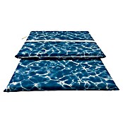 Cojín para tumbona Piscina (Azul, L x An x Al: 190 x 60 x 5,5 cm, 50% algodón 50% poliéster) | BAUHAUS