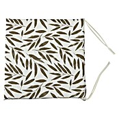 Cojín para asiento Hojas (2 ud., L x An x Al: 40 x 40 x 3,5 cm, 50% algodón 50% poliéster, Taupe) | BAUHAUS