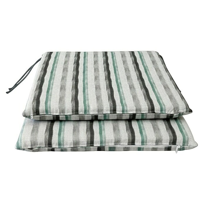 Cojín para tumbona Rayas (Verde, L x An x Al: 190 x 60 x 5,5 cm, 50% algodón 50% poliéster) | BAUHAUS