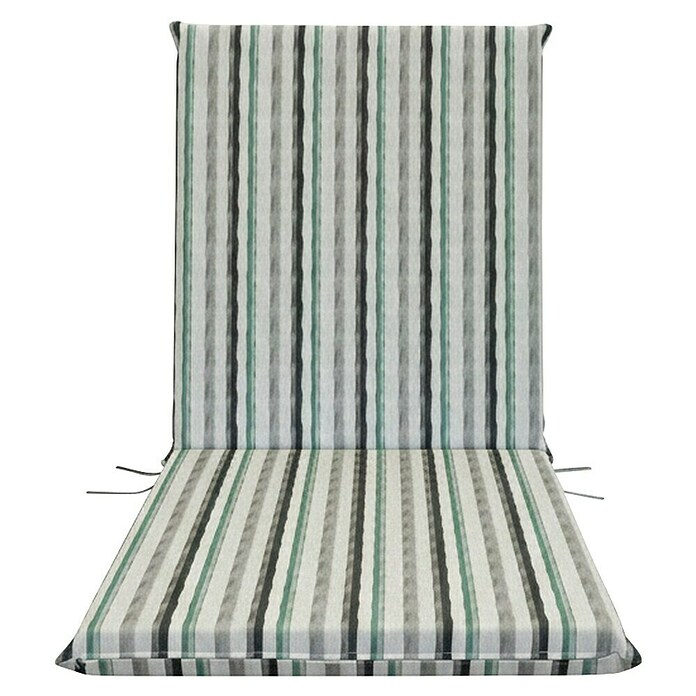 Cojín para tumbona Rayas (Verde, L x An x Al: 190 x 60 x 5,5 cm, 50% algodón 50% poliéster) | BAUHAUS