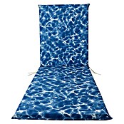Cojín para tumbona Piscina (Azul, L x An x Al: 190 x 60 x 5,5 cm, 50% algodón 50% poliéster) | BAUHAUS