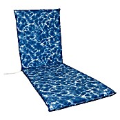 Cojín para tumbona Piscina (Azul, L x An x Al: 190 x 60 x 5,5 cm, 50% algodón 50% poliéster) | BAUHAUS