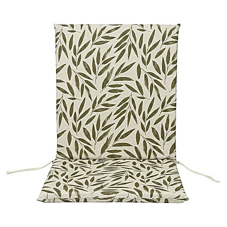 Cojín para respaldo alto Hojas (Taupe, L x An x Al: 95 x 45 x 3,5 cm, Específico para: Silla de respaldo alto)