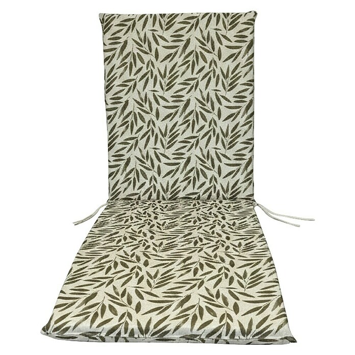 Cojín para tumbona Hojas (Taupé, L x An x Al: 190 x 60 x 5,5 cm, 50% algodón 50% poliéster) | BAUHAUS