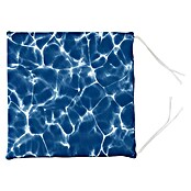 Cojín para asiento Piscina (2 ud., L x An x Al: 40 x 40 x 3,5 cm, 50% algodón 50% poliéster, Azul) | BAUHAUS