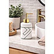 MSV Monolithic Dispensador de jabón (Cerámica, Blanco/Verde/Dorado) | BAUHAUS