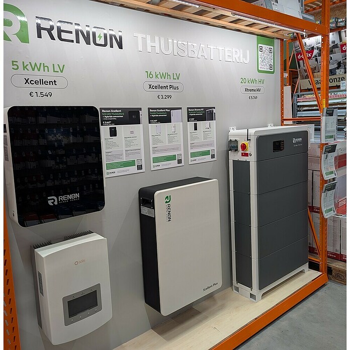 Renon Thuisbatterij Xtreme HV 15 kWh (15 kWh, zonder omvormer) | BAUHAUS