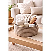 Spirella Cesta redonda Tobago S (Ø x Al: 17 x 9 cm, Algodón, Cuerda) | BAUHAUS