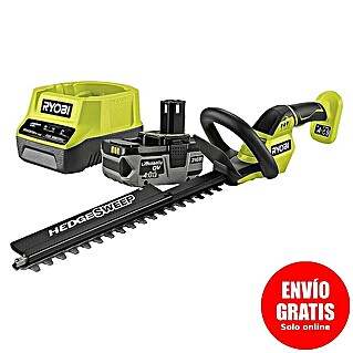 Ryobi ONE+ Cortasetos de batería RY18HT50A-0 + batería y cargador (18 V, Iones de litio, 1 batería)