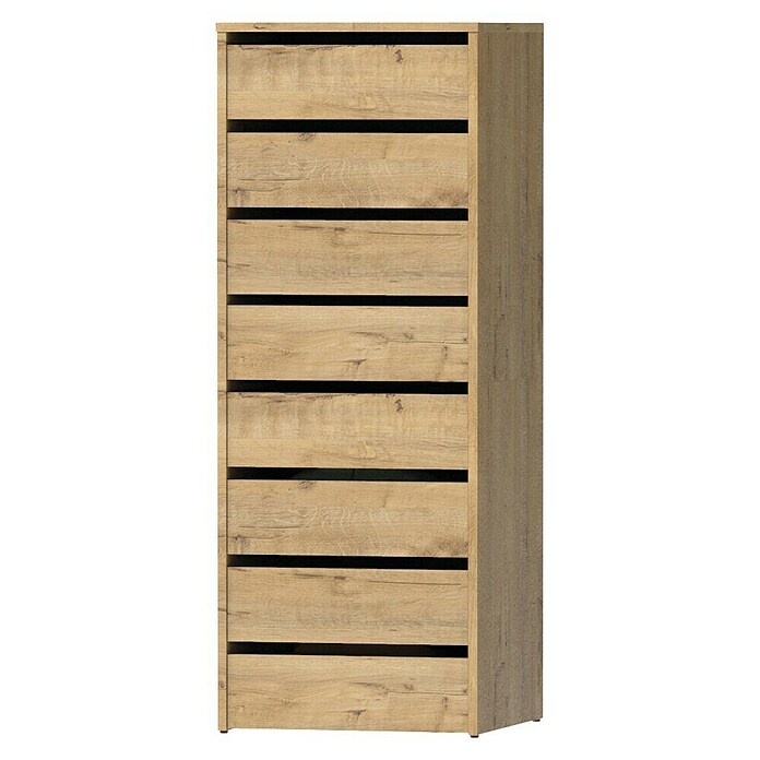 Muebles Pitarch Turín Cajonera (L x An x Al: 45 x 46 x 63,5 cm, Número de cajones: 4 ud., Roble gold) | BAUHAUS