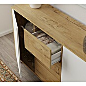 Muebles Pitarch Conjunto mueble de salón Oslo (2 pzs., Roble/Blanco) | BAUHAUS