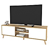 Muebles Pitarch Oslo Mueble para TV (L x An x Al: 40 x 160 x 55 cm, Roble/Blanco) | BAUHAUS