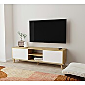 Muebles Pitarch Oslo Mueble para TV (L x An x Al: 40 x 160 x 55 cm, Roble/Blanco) | BAUHAUS