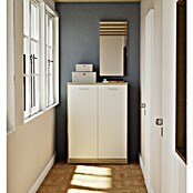 Muebles Pitarch Armario multiusos de madera (L x An x Al: 36 x 74 x 101 cm, Roble/Blanco, Espesor: 16 mm) | BAUHAUS