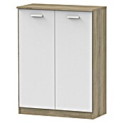Muebles Pitarch Armario multiusos de madera (L x An x Al: 36 x 74 x 101 cm, Roble/Blanco, Espesor: 16 mm) | BAUHAUS