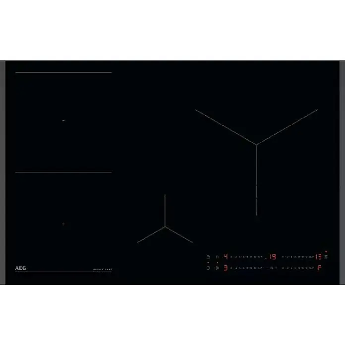 AEG Placa de cocción TO84IU0FFB - Número de fogones de inducción: 4 ud. - Placa de inducción negra con controles digitales iluminados y varias zonas de cocción, incluyendo zonas flexibles.