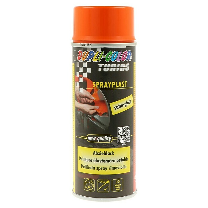 Dupli-Color Tuning Odlepni lak SPRAYPLAST  (Oranžna, 400 ml) | 2771 - Autolacke -Lacksprays/Lackstifte | BDDD - Auto-Werkstatt | BDD - Autozubehör | BD - Autozubehör | B - Werkz/Masch/Maschzubeh/Auto | BAUHAUS