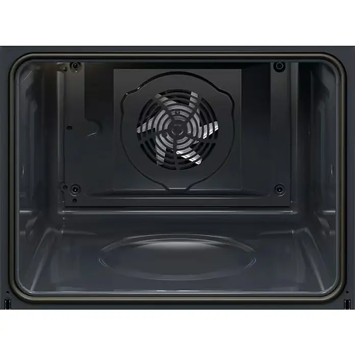 Electrolux Horno empotrado EOD6P77X - Número de tipos de calentamiento: 9 ud., Volumen horno: 72 l - Interior limpio de horno gris oscuro con ventilador de convección visible para una distribución uniforme del calor.