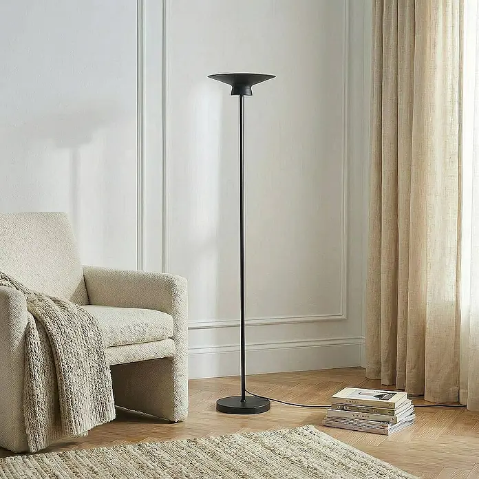 Lindby Stehleuchte Norvind - Höhe: 140 cm, schwarz
