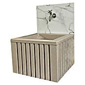 Roto Waschbecken Balboa (L x B x H: 60 x 60 x 34,5 cm, Beige, Kunststoff) | BAUHAUS