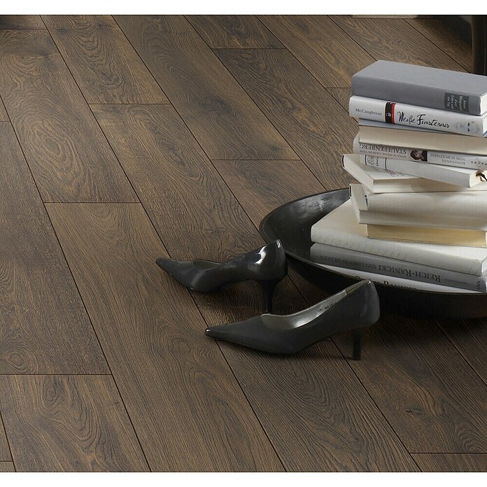 LOGOCLIC Vinto Laminat Classic (Eiche Cocoa, Landhausdiele, 1 288 x 195 x 8 mm) | BAUHAUS