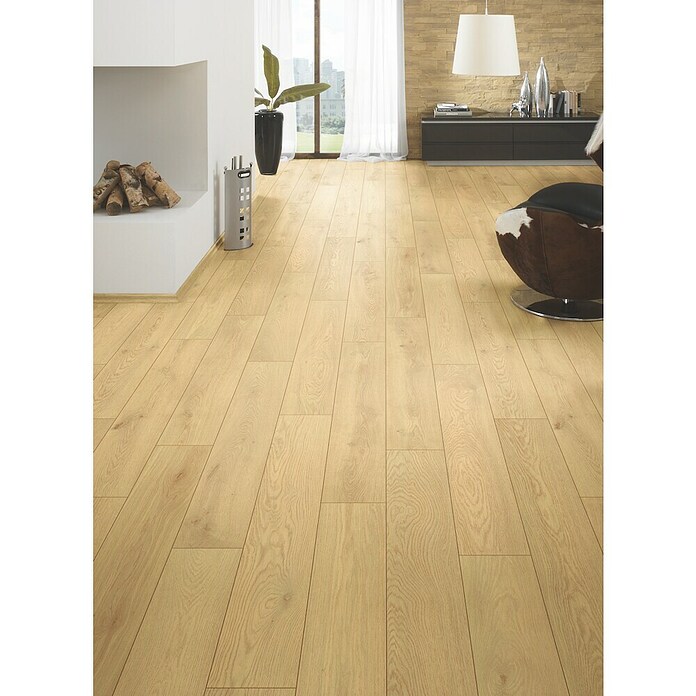 LOGOCLIC Vinto Laminat Classic (Eiche Cornsilk, Landhausdiele, 1 288 x 195 x 8 mm) | BAUHAUS