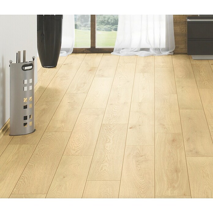 LOGOCLIC Vinto Laminat Classic (Eiche Cornsilk, Landhausdiele, 1 288 x 195 x 8 mm) | BAUHAUS