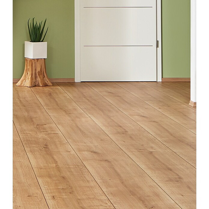 LOGOCLIC Vinto Laminat Wide Eiche Palazzo (Eiche Palazzo, Landhausdiele, 1 288 x 330 x 8 mm) | BAUHAUS